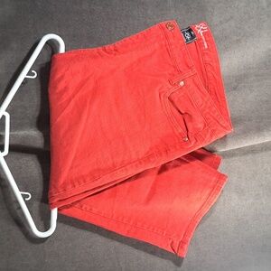 Love & Legend Red Stretch Denim Jean Capris / Shorts VG- 20